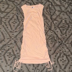 BB Dakota Light Pink Bodycon Side Ruched Dress